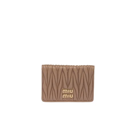 Miu Miu Matelassé Nappa Leather Card Holder 